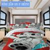 Turbo Granny Pattern Bedding,Quilt Set Quilt Cover Pillowcase Home Birthday Gift (1*duvet cover+2*pillowcase,without core)SSJT0917148