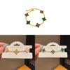 Light Luxury Flower Style Copper Bracelet With Genuine Gold Plating For Women