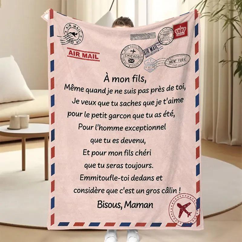 Individuelle Flanelldecke mit Umschlagmuster