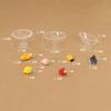 Doll House Simulation Mini Transparent Fruit Tray Decoration Pieces Fruit Food Play Accessories