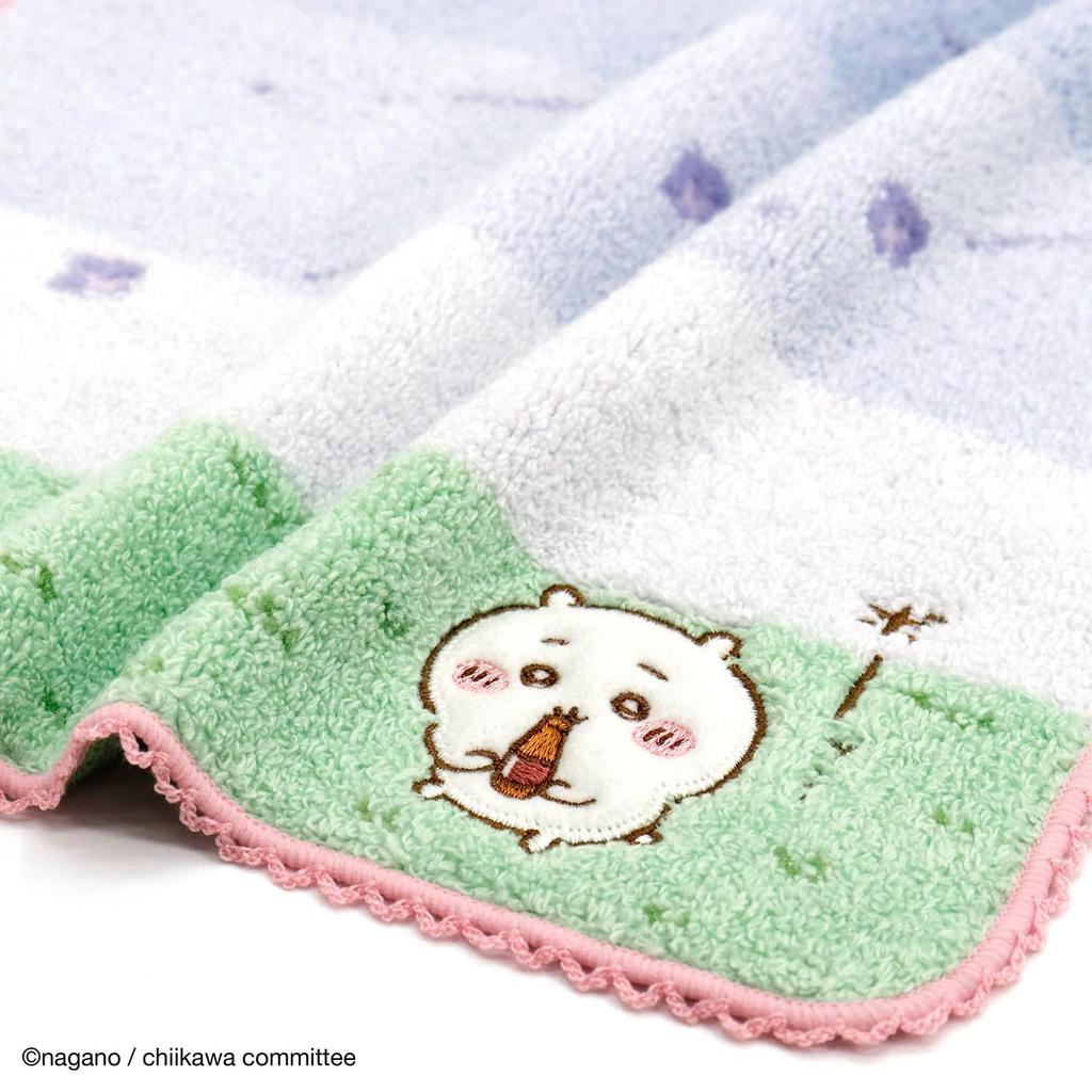Chiikawa Soyokaze Towel Chiikawa Untwisted 25 X 25 Cm Handkerchief, Pink, Lace, Yarn, 41-1250080