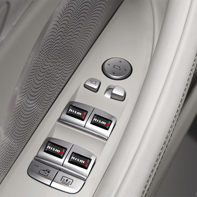 2/5/10 Stück Kohlefaser Lenkrad Auto Logo Emblem 3D Aufkleber für Nismo Nissan Juke Tiida Teana GTR 350Z 370Z 240SX Fairlady