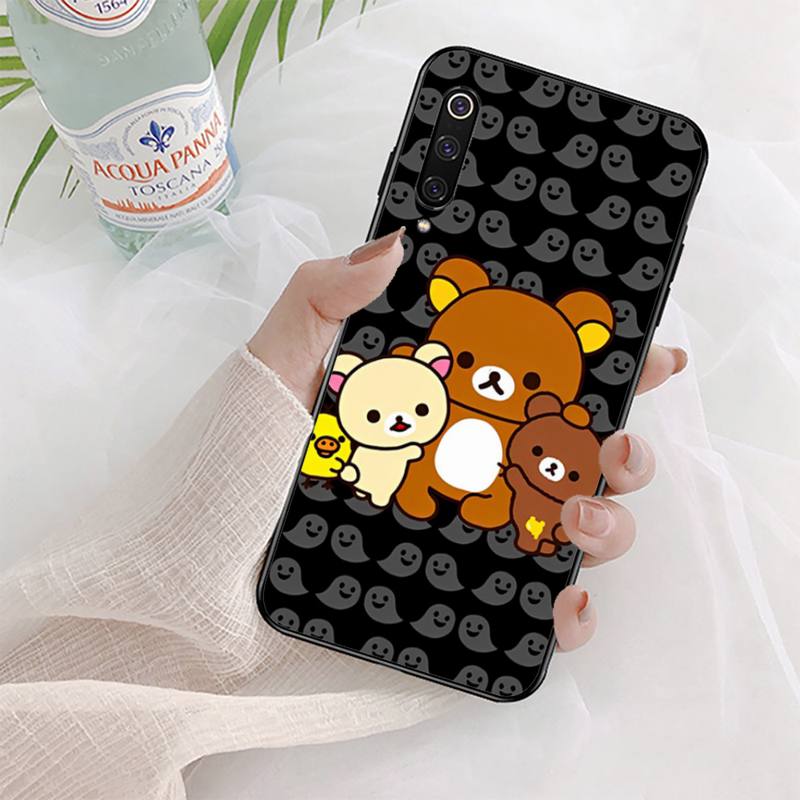 Husa de telefon Rilakkuma Bear pentru Xiaomi mi 5 6 8 9 10 lite pro SE Mix 2s 3 F1 Max2 3