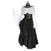 Abito Maxi da Donna Off-Shoulder a Manica Lunga Vestibilità Larga Vita Alta Abito Cosplay Rinascimentale Medievale