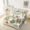 Forest Animal Fox Deer Bear Pattern Sheet Four-Piece Bedroom Room Dormitory Bedding Decoration