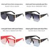 Summer Unisex Oversized Black Frame Sunglasses With Uv400 Protection For Outdoor Activities And Fashion Style