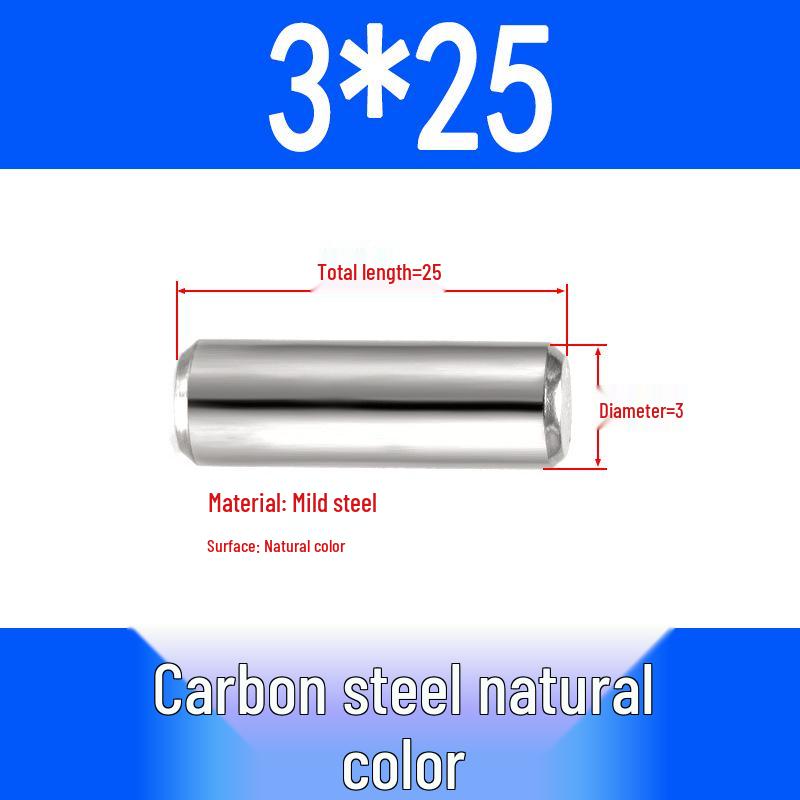 GB119 Iron Cylindrical Positioning Pin - Solid Pin Shaft M3M4M5M6M8M10M12