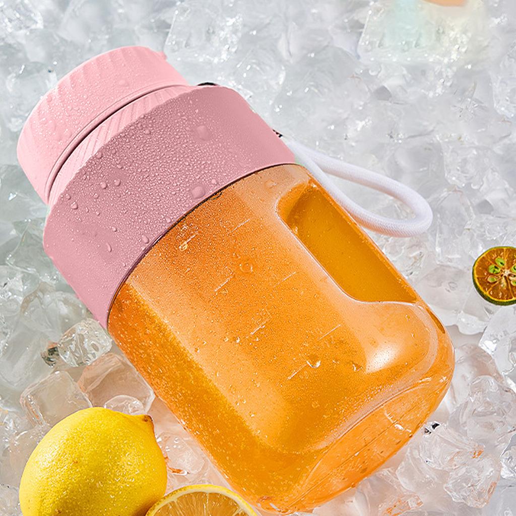 Portable Blender 1L Dual Lid Efficient Use Convenient Strap Rechargeable Cordless Blender for Outdoor Travel Gym Party