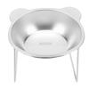 Stainless Steel Raised Cat Bowl Large Capacity Non Slip Base Tilted Raised Cat Food Bowl for Home