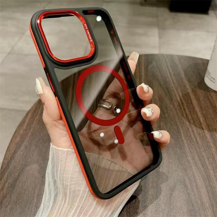 Original Ultra Thin For Magsafe Transparent Case For IPhone 11 13 14 15Pro Max Magnetic Case For Magsafe Wireless Charging Cover