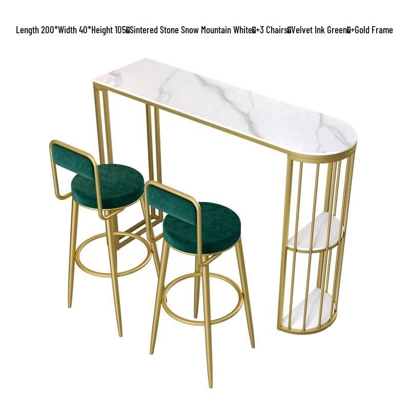 OEING Modern Rock Slab Dining Table Set