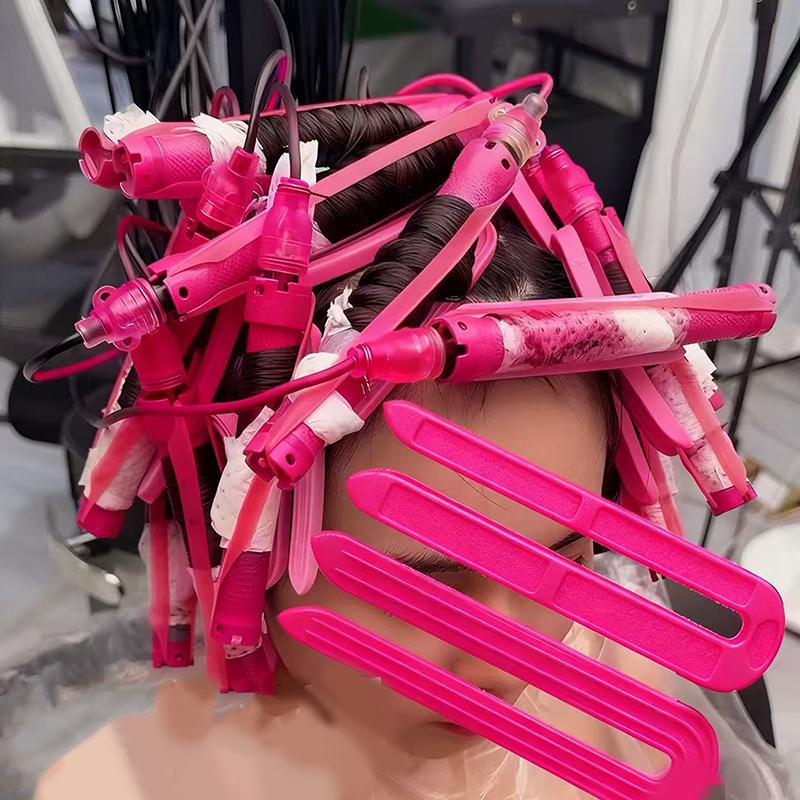 6/12 PCS U-shaped High Temperature Insulation Clip - Salon Barber Hair Perm Pad Curly Hair Styling Tool Accessory