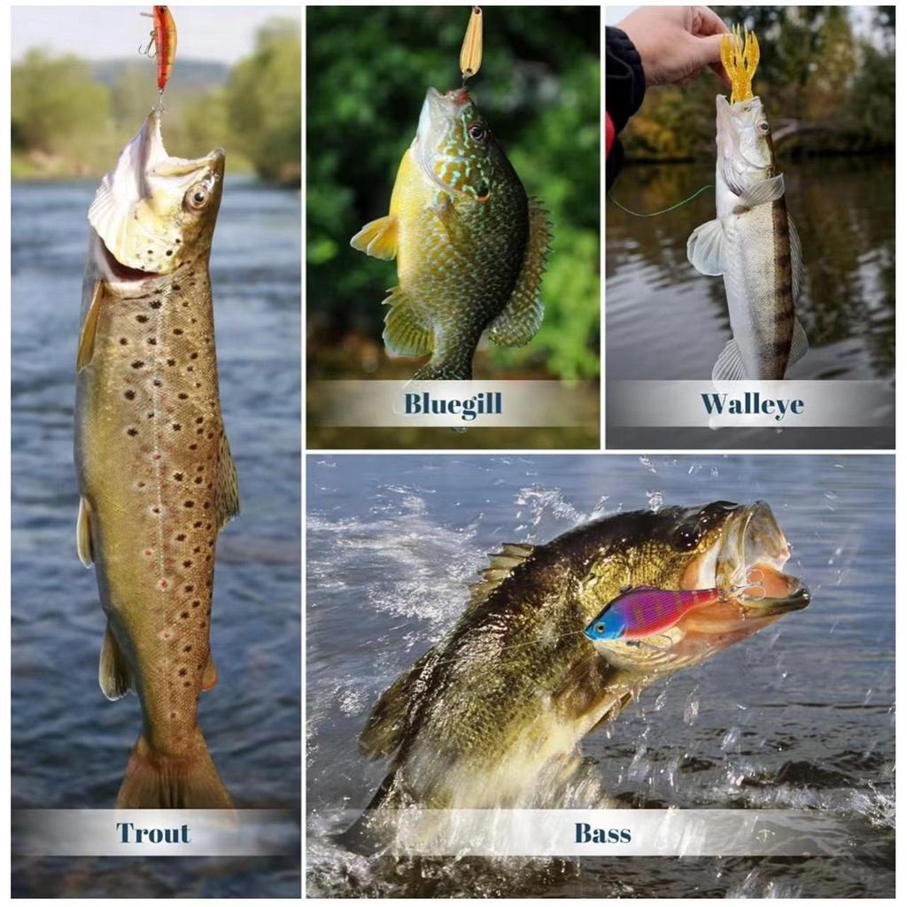 Christmas Countdown Calendar 24-Day 2025 Fish Bait Set Fishing Bait Christmas Countdown Calendar For Men Boys Husband Father