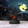 Halloween Pumpkin Lanterns LED Electronic Candles Ghost Tree Stump Decorations Funny Faces Festive Atmosphere Ornaments