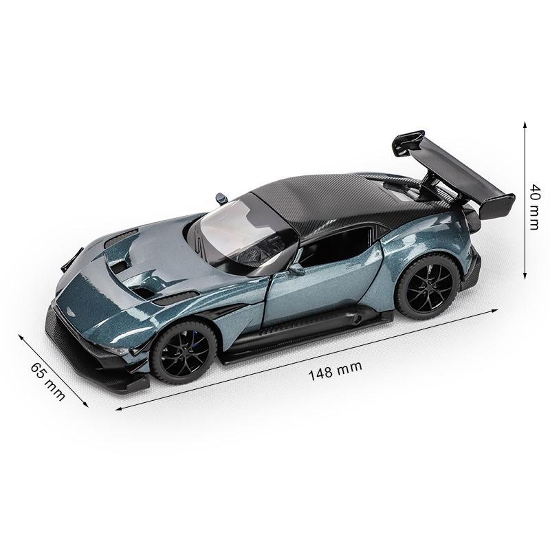 1/32 Scale Aston Martin VULCAN Simulation Car Model Metal Diecasts & Toy Vehicles Alloy Decoration Sound Light Metal Man Aston Boy Children Gift
