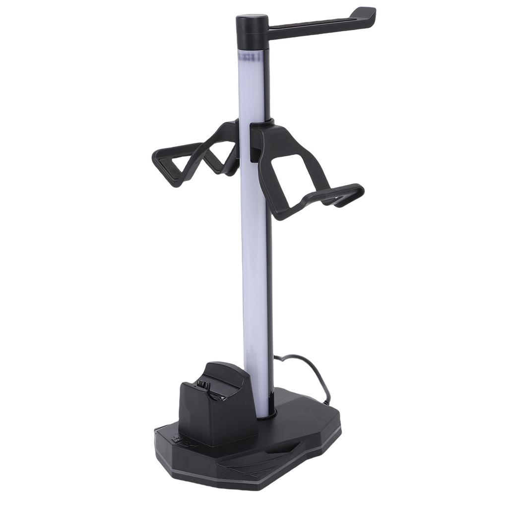 3 in 1 Gaming Controller Charging Stand RGB Headphone Stand with Dual USB Ports 1xUSB C 4 Lighting Modes