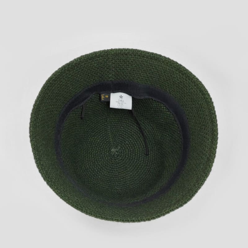 LALA Handgestrickte Wollmütze - Grün