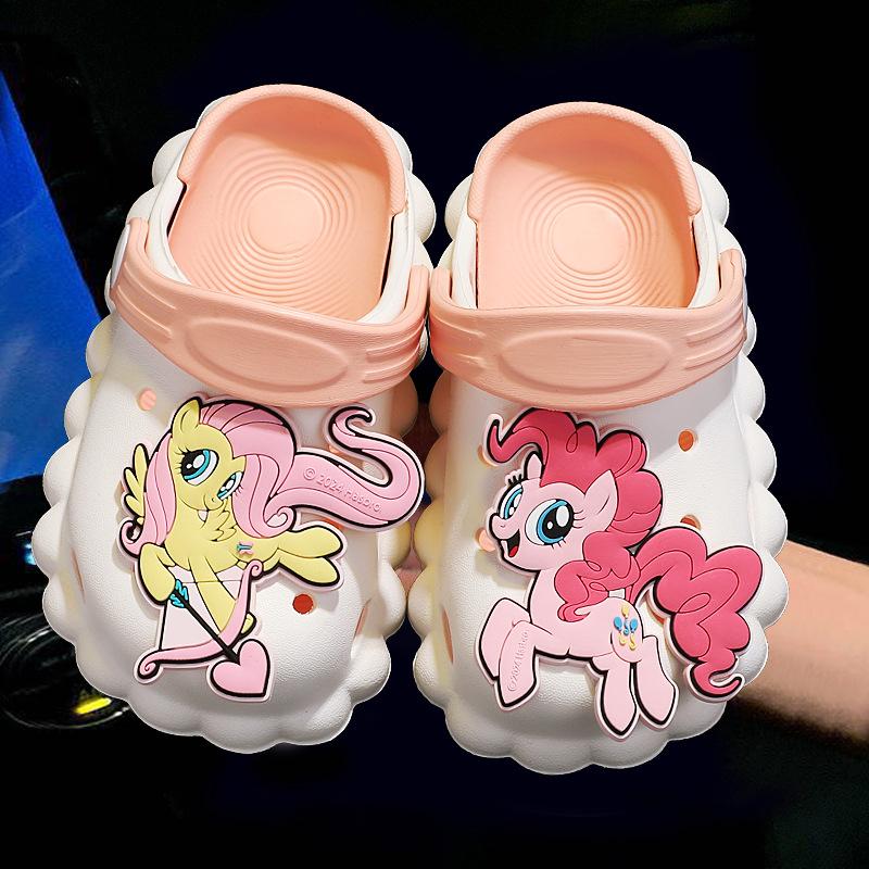 Children, Girls, Girls, Hole Shoes, Cute DIY Removable Shoes with Shoe Flowers Ins Three-dimensional Cute Card