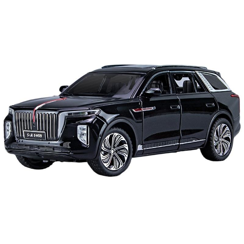 

1/24 HongQi EHS9 SUV Alloy Diecasts & Toy Vehicles Metal Toy Car Model Sound and Light Pull Back Collection Kids Toy чёрный