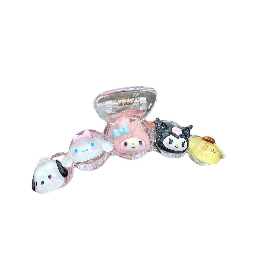 Transparent Cartoon Sanrio Shark Clip Summer Large Kulomie Grab Clip Hairpin Back Head Hair Accessories Headgear Hairpin