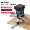 Blue 18V Battery 88V Cordless Electric Trimmer Woodworking Slotting Trimming Cutter Router Milling Machine Wood Milling