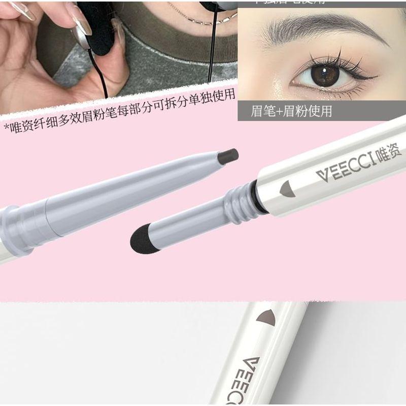 VEECCI - Slim Multi-Effect Eyebrow Powder & Pencil - 3 Colors