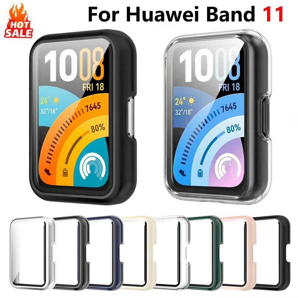 2 in 1 PC Case For Huawei Band 11 Shell Frame Bumper Hard Screen Protector for huawei smart Band 11 Accessories Watchcase cover