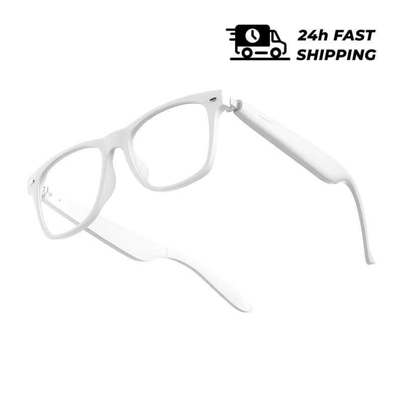 Lunettes Traducteur Intelligentes Écouteurs Bluetooth Sans Fil Lunettes de Soleil Anti-Lumière Bleue Casque Audio Hi-Fi pour Musique Voyage