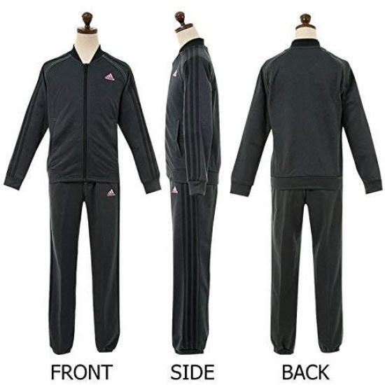 Adidas Climalite adidasDAYS Jersey Jacket and Pants Size 140 Black Denim-Style Set, (135-145cm), DJH98×DJH99,