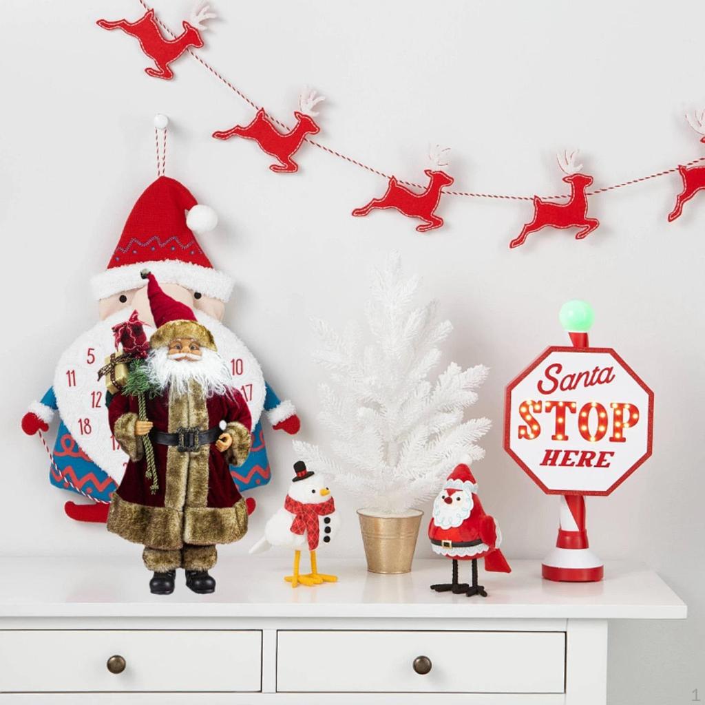 Figurka Świętego Mikołaja Lalka Świąteczna Ozdoba Rekwizyty Ornament Figurka Bożonarodzeniowa dla