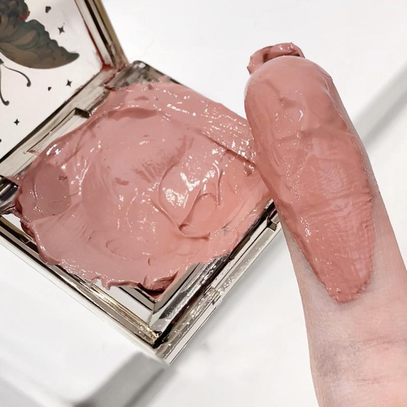 Single Color Slightly Drunk Blusher Natural and Delicate Rouge Paste Cosmetics Waterproof Long Lasting Attractive Makeup