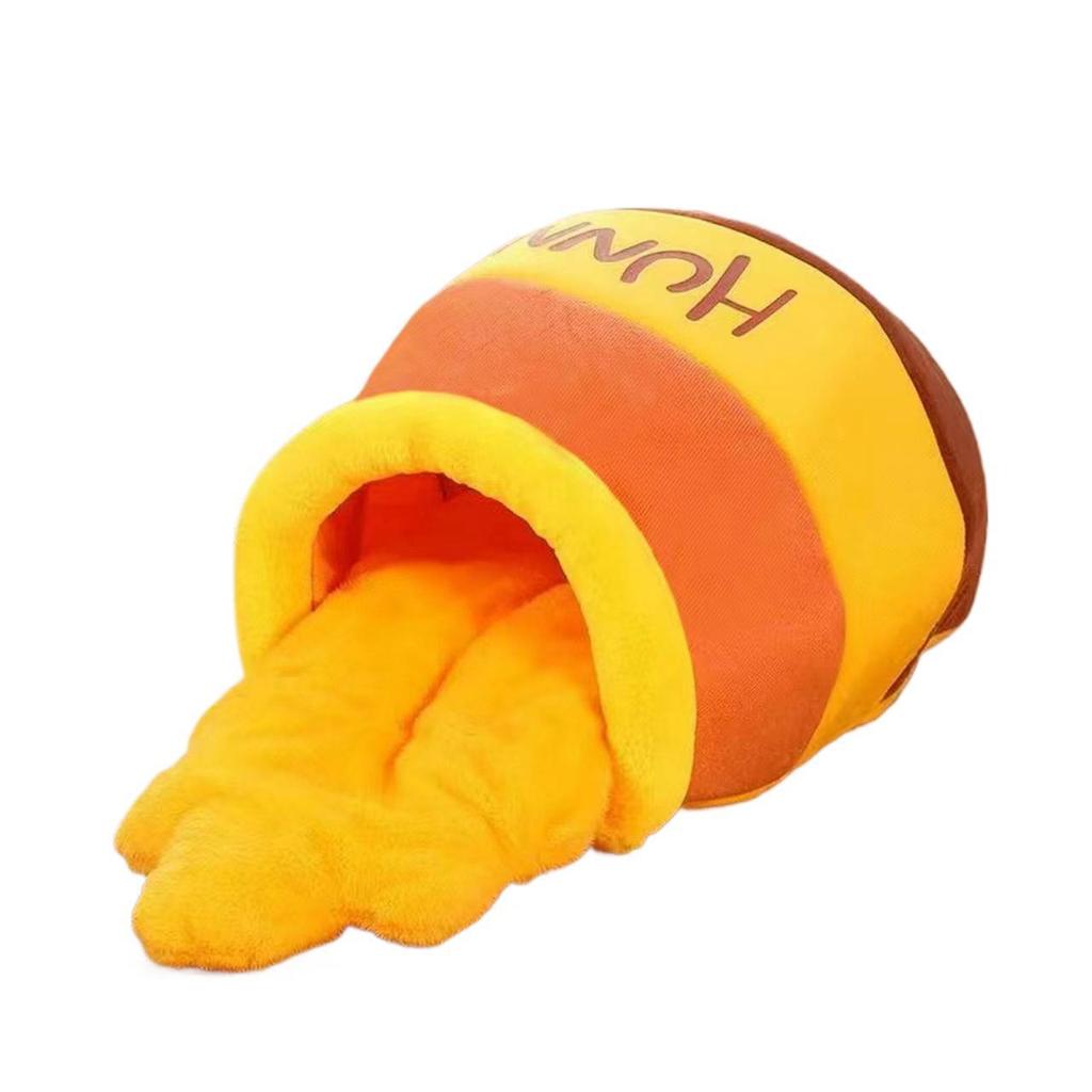 Removable & Washable Winnie the Pooh Panda Pet Bed with Thickened Cushion, Four Seasons Universal Design.