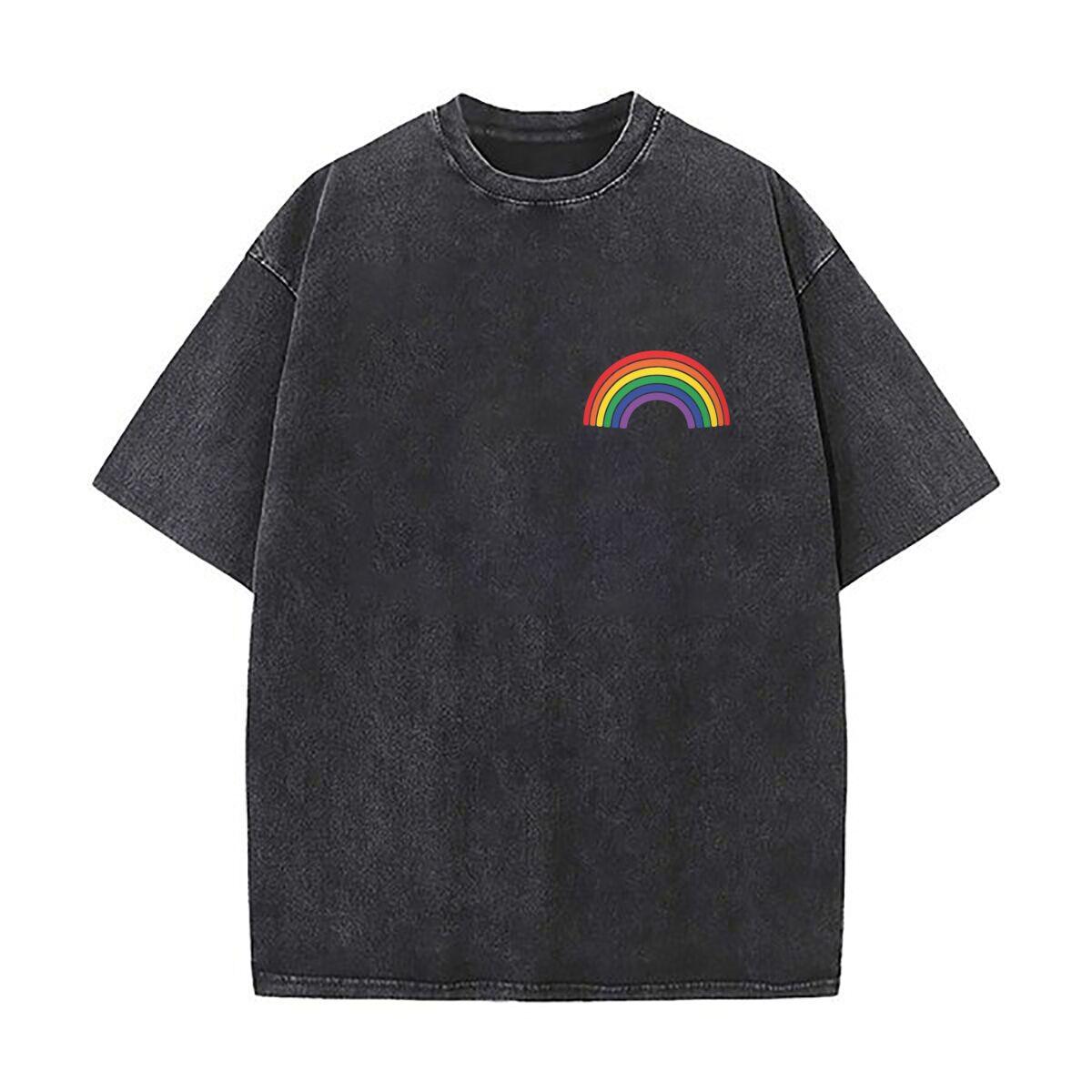 Colorful Hat Mens Summer Tshirt Short Sleeve Loose Streetwear Short Sleeve Tops S