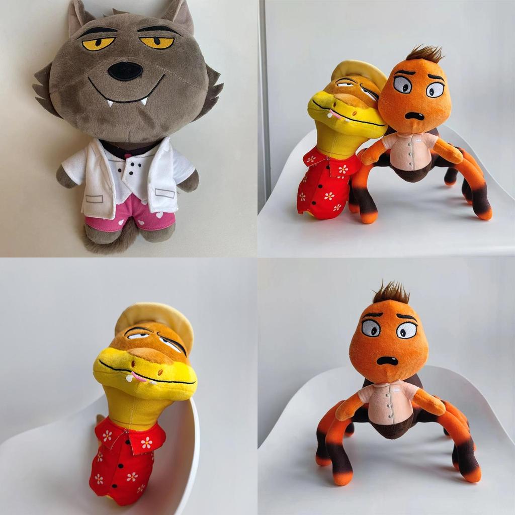 High-quality Plush Toys For Kids The Bad Guys Spiders And Wolf Plush Dolls
