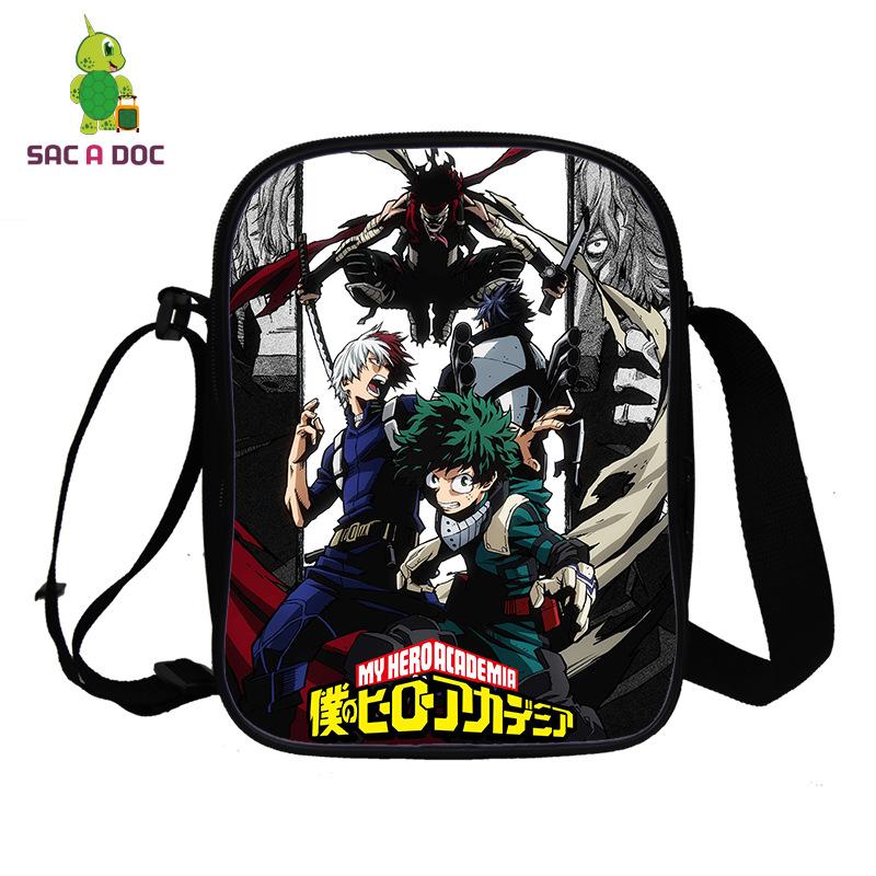 Anime My Hero Academia My Hero Academia Peripheral Printed Messenger Bag Full Color Personality Shoulder Bag