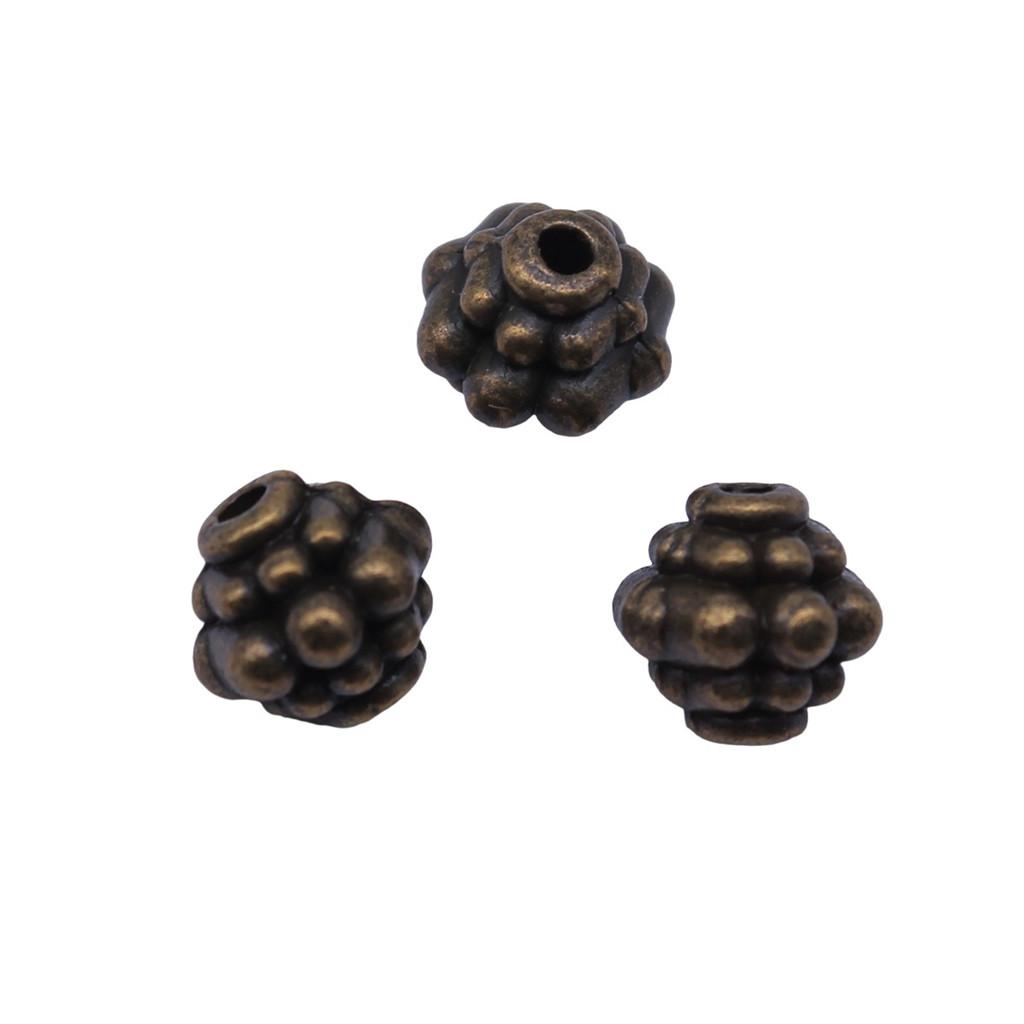 Multi Color Flower Edge Spacer Beads Metal Charms For Jewelry Making Accessories