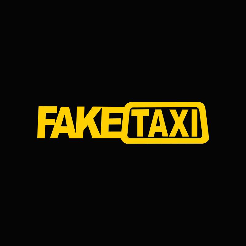 1 Pcs Funny FAKE TAXI Car Auto Sticker Decal Emblem Self Adhesive Vinyl Stickers Car Window Body Bumper Motorcycle Car Styling