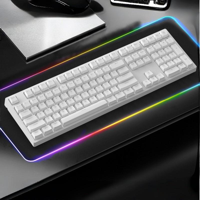 108-Key Blue Switch Mechanical Keyboard - Wired for Gaming and Office Use, New Model.