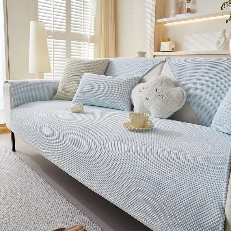 Thick and Warm Sofa Cover for Autumn and Winter Anti Slip Sofa Cushion Cover Skin Friendly and Comfortable Not Easy To Shed Hair