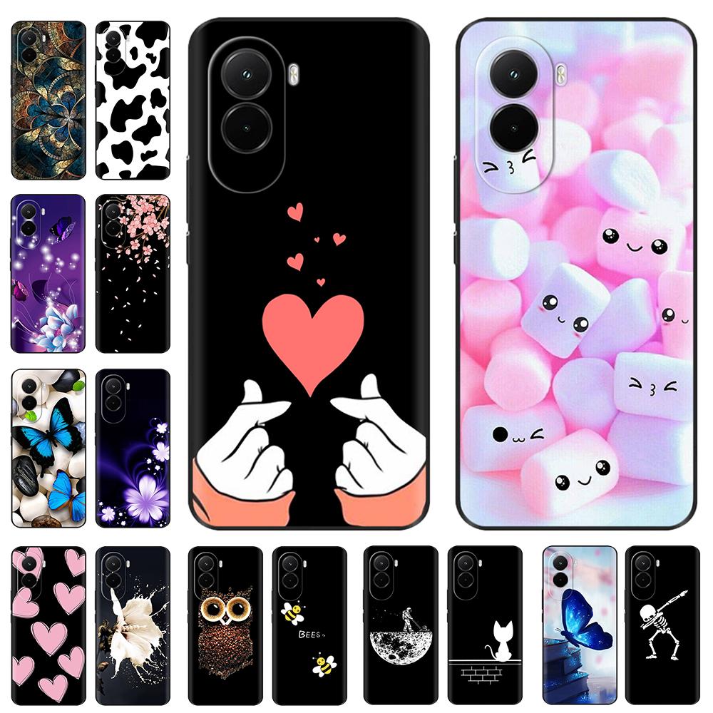 Soft Case For Xiaomi Poco M7 4G Luxury Print Back Cover For PocoM7 M7 Silicone Bumper Protective Shockproof Capa Pocom7 4G Coque