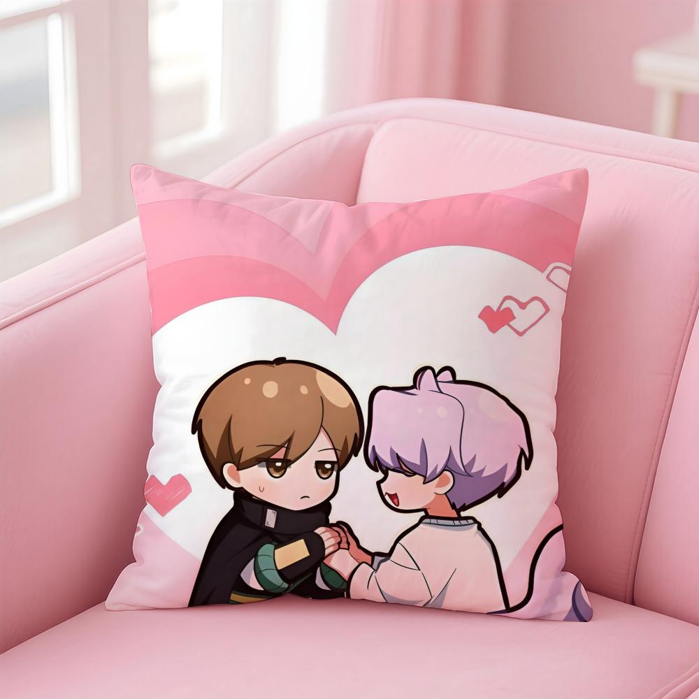 Federa Cuscino Anime Giapponese Romantico BL Virtual Strangers Tessuto Morbido Amico della Pelle Cerniera a Scomparsa