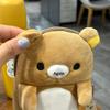 Cute Standing Posture Self Deprecating Bear Storage Pen Bag Large Capacity Multifunctional Students Stationery Bag