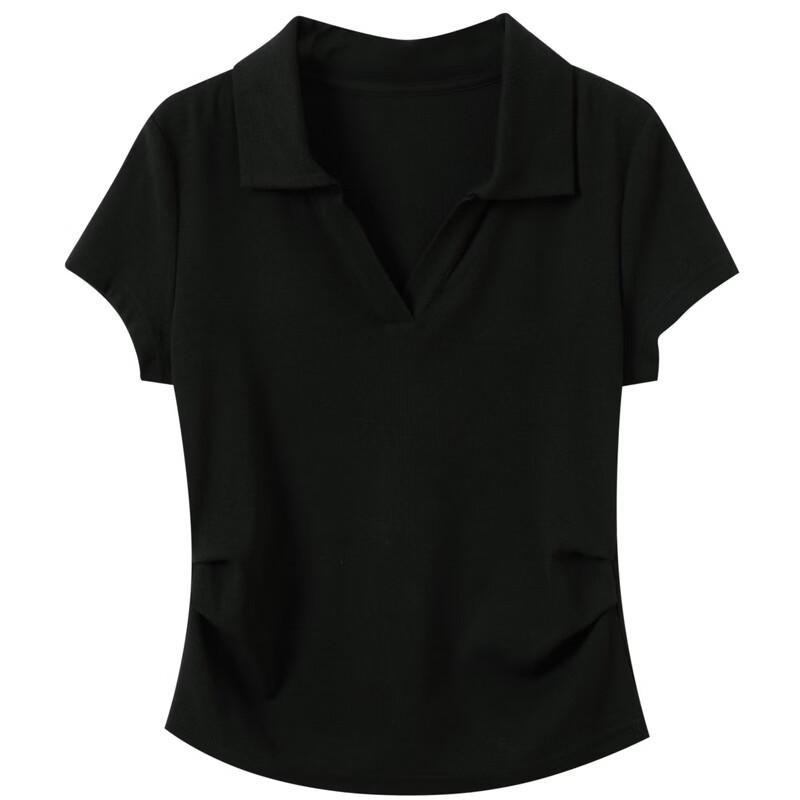 Three Color Slim Fit V-Neck Short Sleeve T-shirt