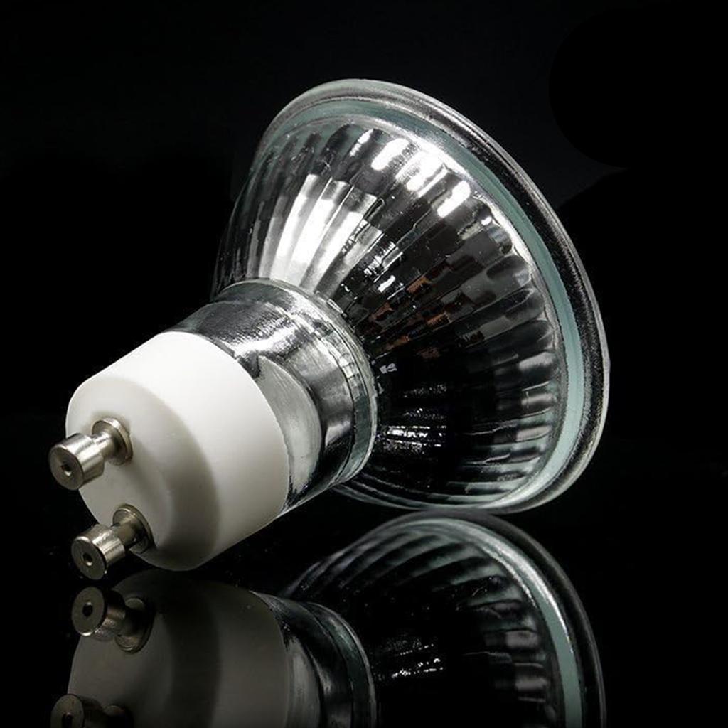 Halogen Spotlight Bulb 2pins 35w/50w Gu10 AC220v Dimmable Light Bulbs Warm White Lights 2800k 60° Beam Angle Glass