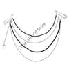 Mode Vintage Stern Brosche Pins Anziehen Bund Quasten Kette Revers Pin Broschen für Damen Sicherheitsnadeln