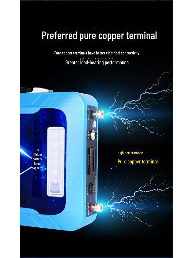 12V 100A Polymer Lithium Battery - High Capacity, Ultra-Light, Outdoor Mobile Power Solution