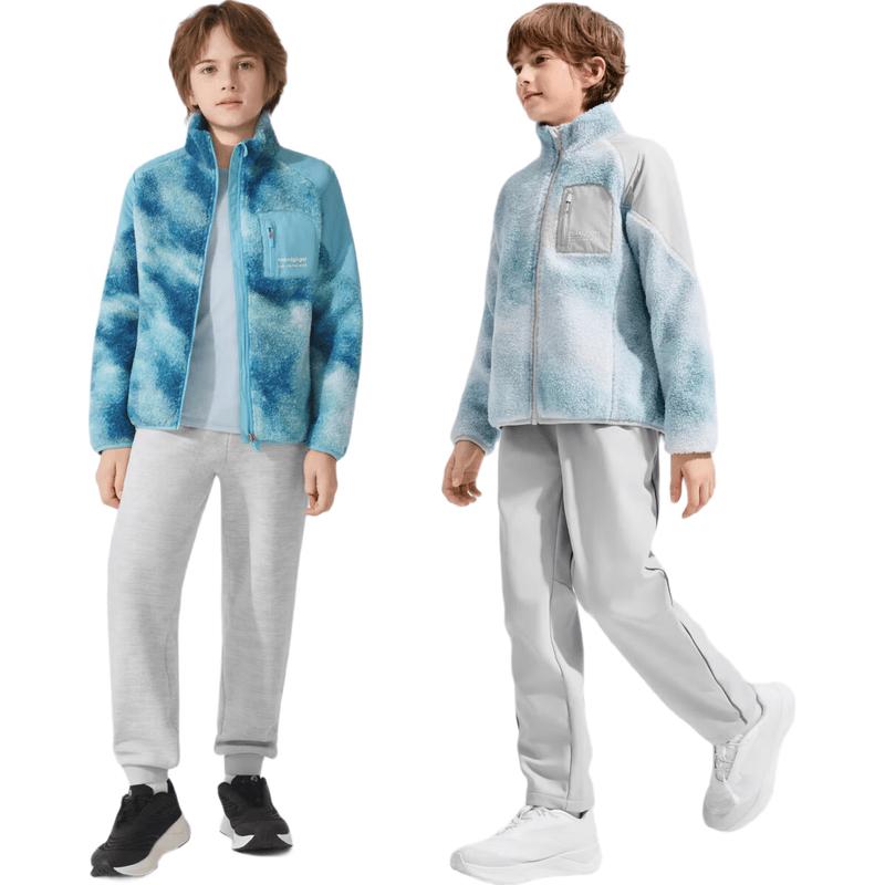 MoodyTiger Boys' Lamb Fleece Stand-Collar Jacket