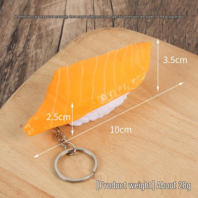 Sushi Pendant Keychain: Japanese Cuisine Display Prop