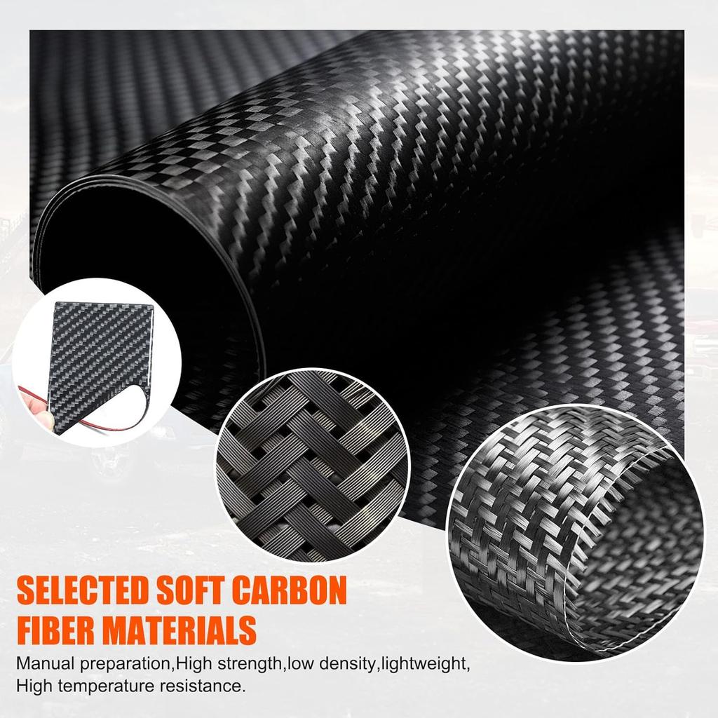 for Hummer EV Accessories Car Inner Door Pull Handle Surround Panel Frame Real Carbon Fiber Interior Sticker Compatible with Hummer EV 2024+ 4pcs