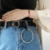 Womens Round Belt With Simple Stylish Design Versatile For Jeans And Casual Outfits
